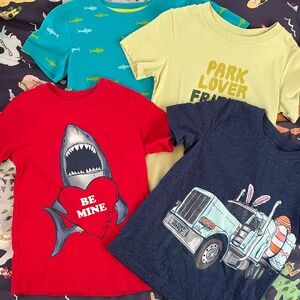 4 boys t-shirts size 5T